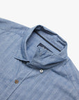 34 Heritage Herringbone Shirt Blue-Men's Shirts-Brooklyn-Vancouver-Yaletown-Canada