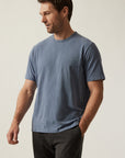34 Heritage Slub Crew Neck Tshirt Vintage Blue-Men's T-Shirts-Brooklyn-Vancouver-Yaletown-Canada