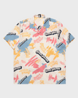 Far Afield Stachio SS Beach Therapy Button Up Snow White SS24-Men's Shirts-Howard-Surrey-Canada