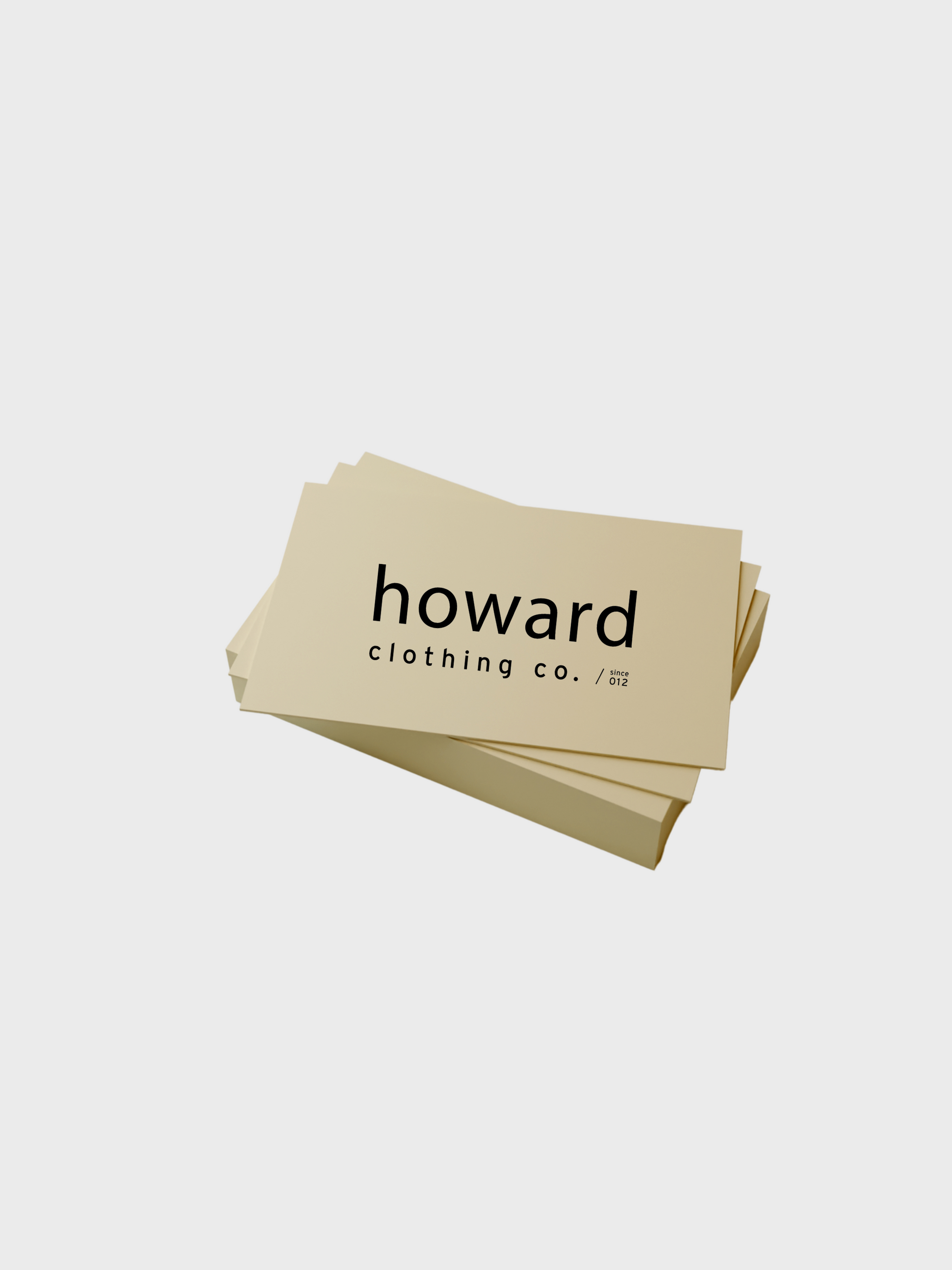 Howard Clothing gift card-Men's Gift Cards-Howard-Surrey-Canada