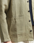 Peregrine Windsor Linen Shacket - Sage-Men's Shirts-Brooklyn-Vancouver-Yaletown-Canada