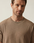 34 Heritage Slub Crew Neck T-Shirt Shitake-Men's T-Shirts-Brooklyn-Vancouver-Yaletown-Canada