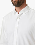 34 Heritage Luxe Twill Shirt Bright White-Men's Shirts-Brooklyn-Vancouver-Yaletown-Canada