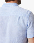 34 Heritage Linen Short Sleeve Shirt Hawaiian Ocean-Men's Shirts-Brooklyn-Vancouver-Yaletown-Canada