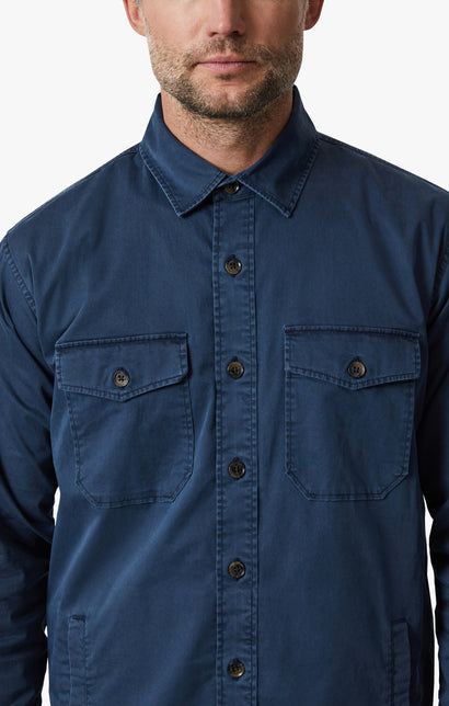 34 Heritage Overshirt Dark Blue-Men&#39;s Shirts-Howard-Surrey-Canada