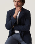 34 Heritage Matteo Seersucker Blazer - Navy-Men's Blazer-Brooklyn-Vancouver-Yaletown-Canada