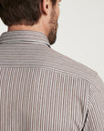 34 Heritage Striped Shirt Brown-Men's Shirts-Brooklyn-Vancouver-Yaletown-Canada