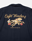 Nudie Arthur Bowling Shirt 8 Wonders Navy-Men's Shirts-Brooklyn-Vancouver-Yaletown-Canada
