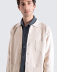 Far Afield Station Cardigan - Stone-Men's Sweaters-Brooklyn-Vancouver-Yaletown-Canada