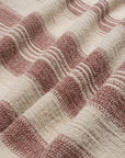 Far Afield Selleck Shirt - Dobby Stripe - Sand/Red-Men's Shirts-Brooklyn-Vancouver-Yaletown-Canada