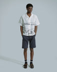 Far Afield Veloso Shirt - Embroidered Landscape - White-Men's Shirts-Brooklyn-Vancouver-Yaletown-Canada