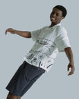 Far Afield Veloso Shirt - Embroidered Landscape - White-Men's Shirts-Brooklyn-Vancouver-Yaletown-Canada
