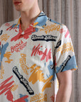 Far Afield Stachio SS Beach Therapy Button Up Snow White SS24-Men's Shirts-Howard-Surrey-Canada