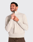 Far Afield Funnel Neck Sweatshirt - Sand-Men's Sweatshirts-Brooklyn-Vancouver-Yaletown-Canada