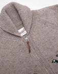 Outclass Zip Cardigan - Goose Motif-Men's Sweaters-Brooklyn-Vancouver-Yaletown-Canada