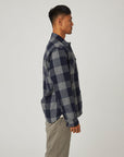 Peregrine Blunt Overshirt - William Check-Men's Shirts-Brooklyn-Vancouver-Yaletown-Canada