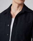 Peregrine Blunt Overshirt - Black-Men's Shirts-Brooklyn-Vancouver-Yaletown-Canada