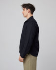 Peregrine Blunt Overshirt - Black-Men's Shirts-Brooklyn-Vancouver-Yaletown-Canada