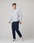 Peregrine Blunt Overshirt - River Stripe-Men's Shirts-Brooklyn-Vancouver-Yaletown-Canada