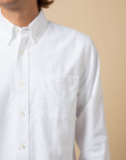 COF Button Down American Oxford Shirt White-Men's Shirts-Brooklyn-Vancouver-Yaletown-Canada