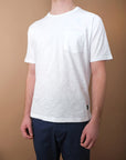 Outclass Slub Pocket T-Shirt White-Men's T-Shirts-Brooklyn-Vancouver-Yaletown-Canada