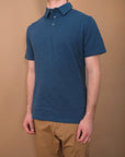 Outclass Slub s/s Polo Faded Indigo-Men's T-Shirts-Brooklyn-Vancouver-Yaletown-Canada