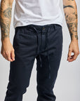 Easy Mondays Drawstring Chino - Navy-Men's Pants-Brooklyn-Vancouver-Yaletown-Canada
