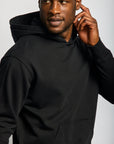 Easy Mondays Organic Cotton Hoodie Black-Men's Sweatshirts-Howard-Surrey-Canada