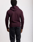 Easy Mondays Slub Cotton Pullover Hoodie - Oxblood-Men's Sweatshirts-Brooklyn-Vancouver-Yaletown-Canada