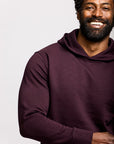 Easy Mondays Slub Cotton Pullover Hoodie - Oxblood-Men's Sweatshirts-Brooklyn-Vancouver-Yaletown-Canada