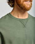 Easy Mondays Slub Cotton Sweatshirt Thyme-Men's Sweatshirts-Brooklyn-Vancouver-Yaletown-Canada