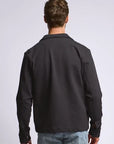 Easy Mondays Diagonal Zip Up Jacket - Black-Men's Jackets-Brooklyn-Vancouver-Yaletown-Canada