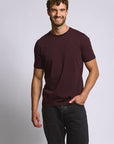 Easy Mondays Crew Neck T-Shirt - Oxblood-Men's T-Shirts-Brooklyn-Vancouver-Yaletown-Canada