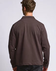 Easy Mondays Diagonal Zip Up Jacket - Espresso-Men's Jackets-Brooklyn-Vancouver-Yaletown-Canada