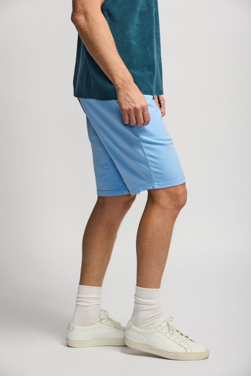 Easy Mondays Drawstring Short Washed Blue SS24-Men's Shorts-Howard-Surrey-Canada