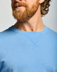 Easy Mondays Slub Cotton Sweatshirt Azure-Men's Sweatshirts-Brooklyn-Vancouver-Yaletown-Canada