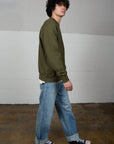 Edwin Eca4004 Classic Crew Sweatshirt - Olive Drab-Men's Sweatshirts-Brooklyn-Vancouver-Yaletown-Canada