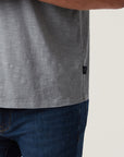 34 Heritage Slub Crew Neck Tshirt Monument Grey-Men's T-Shirts-Brooklyn-Vancouver-Yaletown-Canada