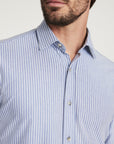 34 Heritage Striped Shirt Blue-Men's Shirts-Brooklyn-Vancouver-Yaletown-Canada