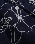 Far Afield Veloso Shirt - Embroidered Landscape - Navy-Men's Shirts-Brooklyn-Vancouver-Yaletown-Canada