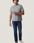 34 Heritage Slub Crew Neck Tshirt Monument Grey-Men's T-Shirts-Brooklyn-Vancouver-Yaletown-Canada