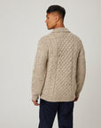 Peregrine Hudson Aran Cardigan - Skiddaw-Men's Sweaters-Brooklyn-Vancouver-Yaletown-Canada