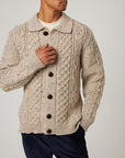 Peregrine Hudson Aran Cardigan - Skiddaw-Men's Sweaters-Brooklyn-Vancouver-Yaletown-Canada