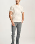34 Heritage Striped Tee Beige-Men's T-Shirts-Brooklyn-Vancouver-Yaletown-Canada