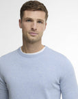 Barbour Pima Crew - Blue Haze-Men's Sweaters-Brooklyn-Vancouver-Yaletown-Canada