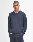 Barbour Pima Cotton Crewneck Sweater - Navy-Men's Sweaters-Brooklyn-Vancouver-Yaletown-Canada