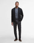 Barbour Croscombe Knitted Zip Through - Charcoal Marl-Men's Sweaters-Brooklyn-Vancouver-Yaletown-Canada