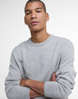 Barbour Waterbury Crew Neck Sweater - Mist-Men's Sweaters-Brooklyn-Vancouver-Yaletown-Canada