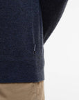 Barbour Waterbury Crew Neck Sweater - Navy-Men's Sweaters-Brooklyn-Vancouver-Yaletown-Canada