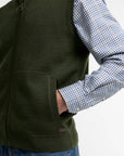 Barbour Marcus Knitted Gilet - Olive-Men's Sweaters-Brooklyn-Vancouver-Yaletown-Canada